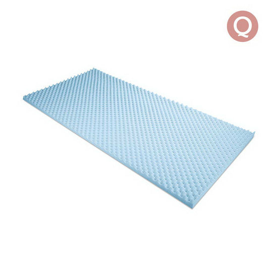 Gel Infused Egg Crate Mattress Topper  - Queen