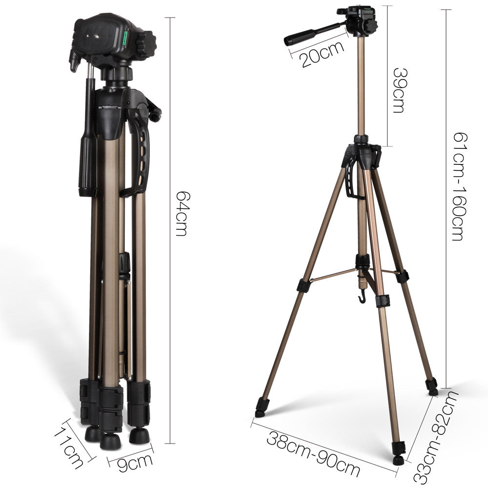 Dual Bubble Level Camera Tripod 160cm