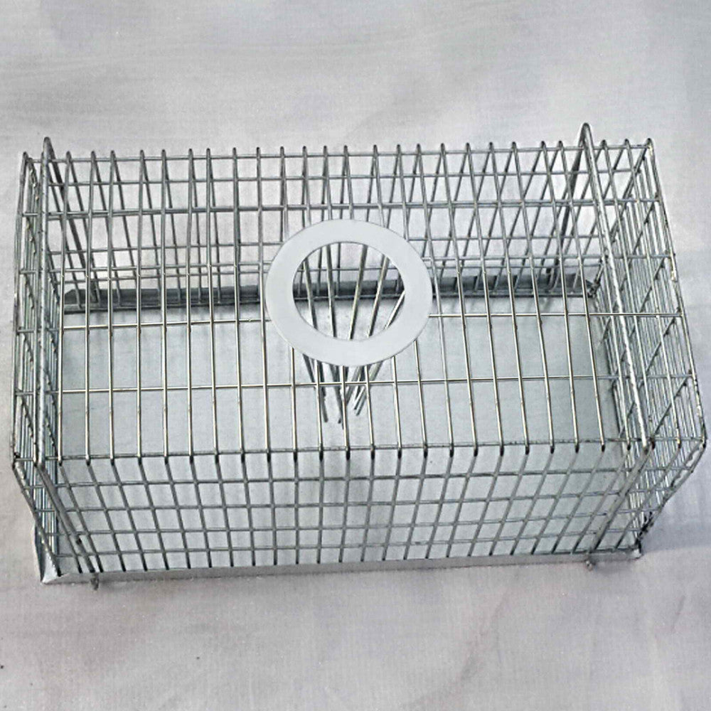 Set of 4 Humane Animal Trap Cage 21 x 13 x 9cm Silver