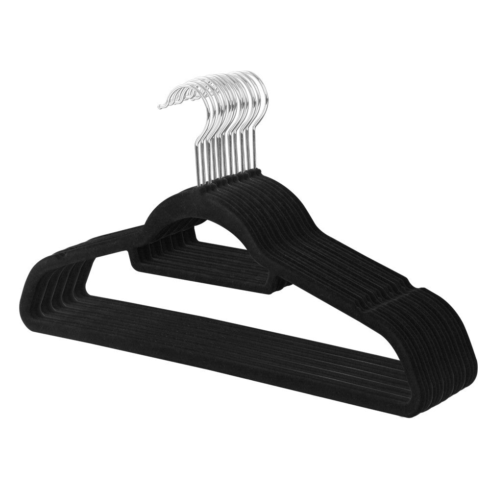 100 Pack Velvet Hangers with Tie Bar