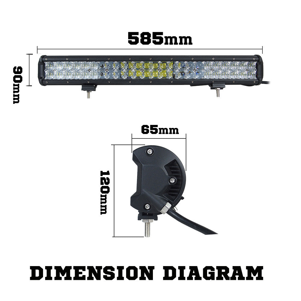 Osram 23inch 336W 5D Lens LED Light Bar Flood Spot Combo Work Lamp SUV ATV 4WD