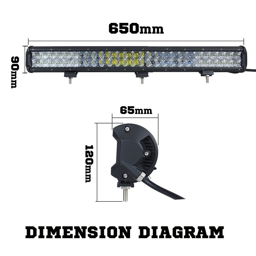 Osram 26inch 378W 5D Lens LED Light Bar Flood Spot Combo Work Lamp SUV ATV 4WD