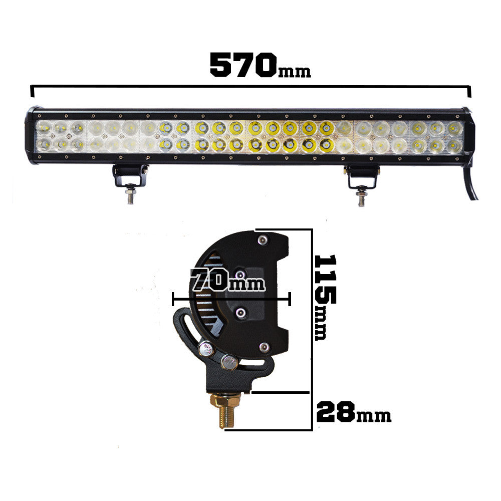 23inch 240W Philips LED Light Bar Spot Flood Combo Lumileds Offroad Work Lamp