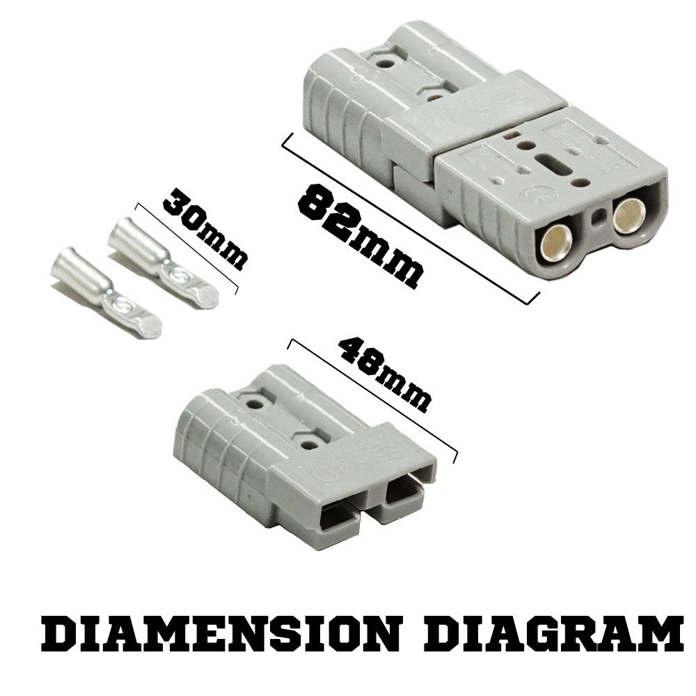 5X Premium Anderson Style Plug 50AMP Exterior Connector DC Power SOLAR CARAVAN