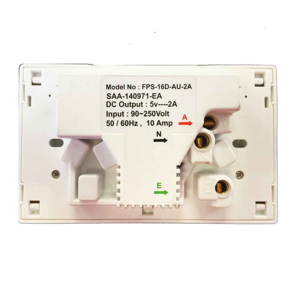 10A Double Australian USB Power Point Power Supply Wall Plug 2 Socket Switch