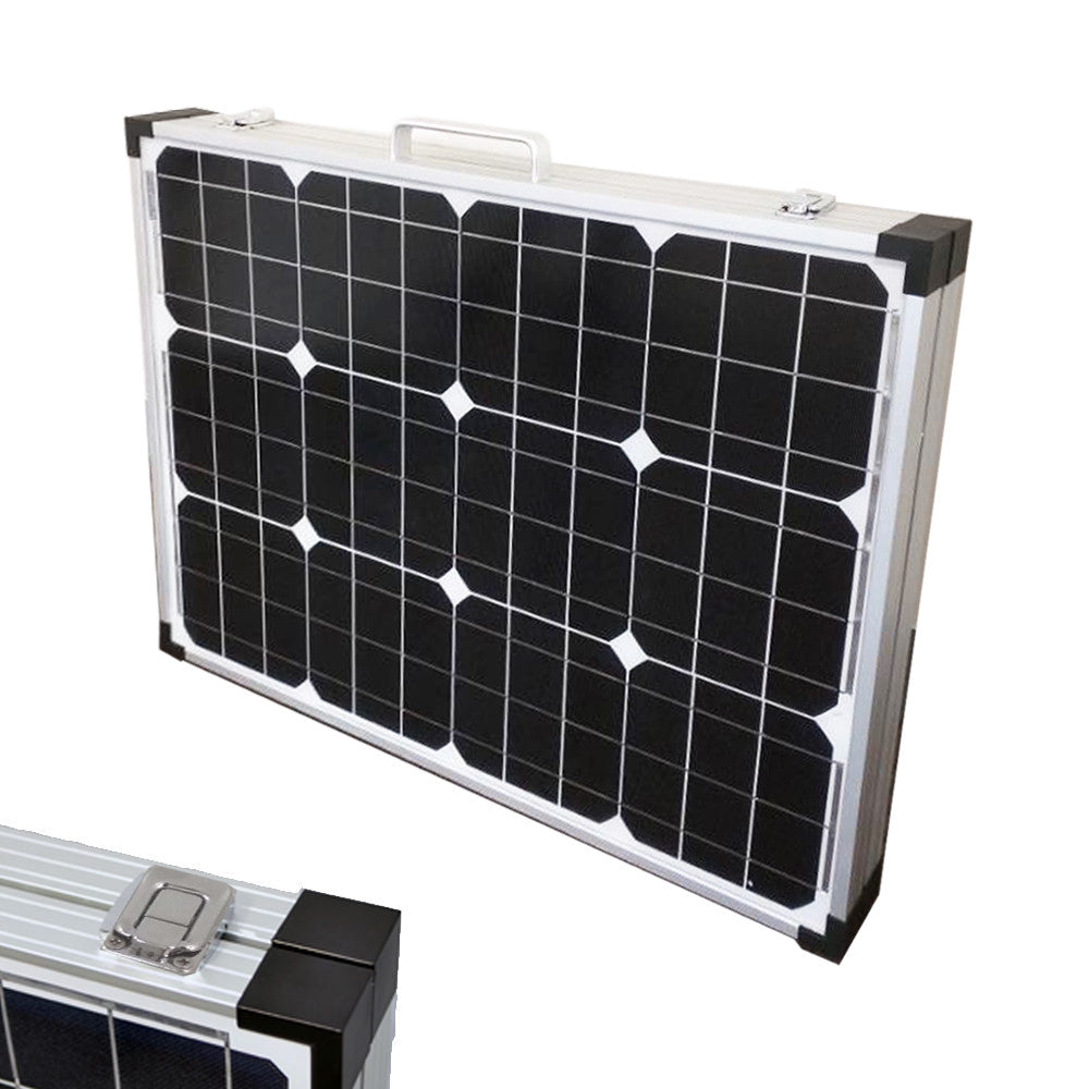 12V 120W Folding Solar Panel Mono Boat Camping Power Charging Kit Battery