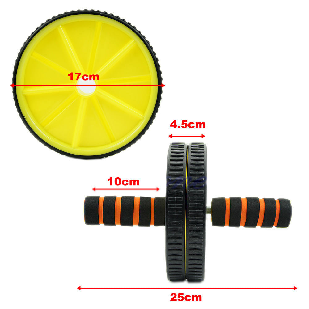 ABS Abdominal Exercise Wheel Gym Fitness Machine Body Strength Traning Roller