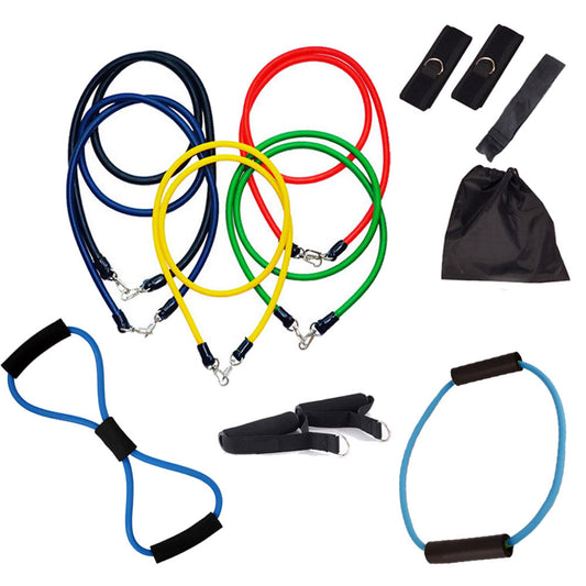 13PCS Heavy Resistance Band Yoga Tension Rope Fitness Stretch Door Loop Gym Abs