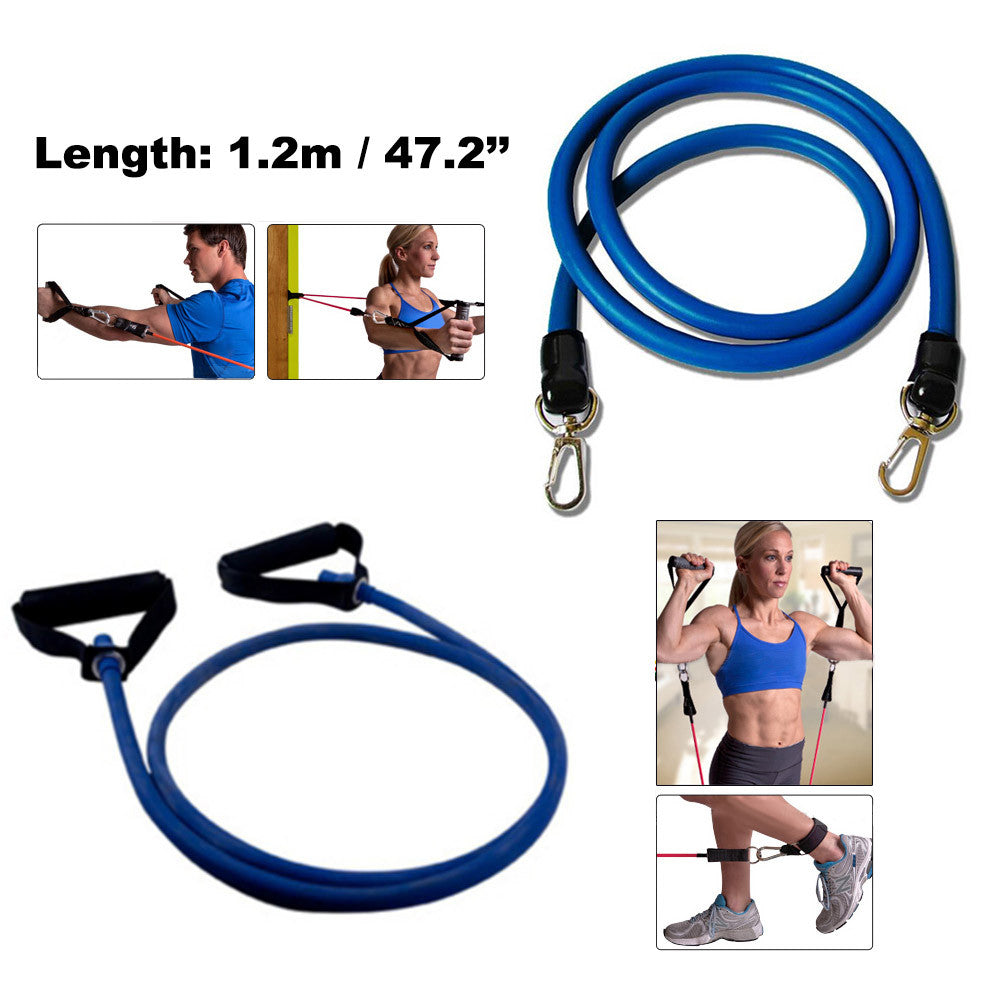 13PCS Heavy Resistance Band Yoga Tension Rope Fitness Stretch Door Loop Gym Abs