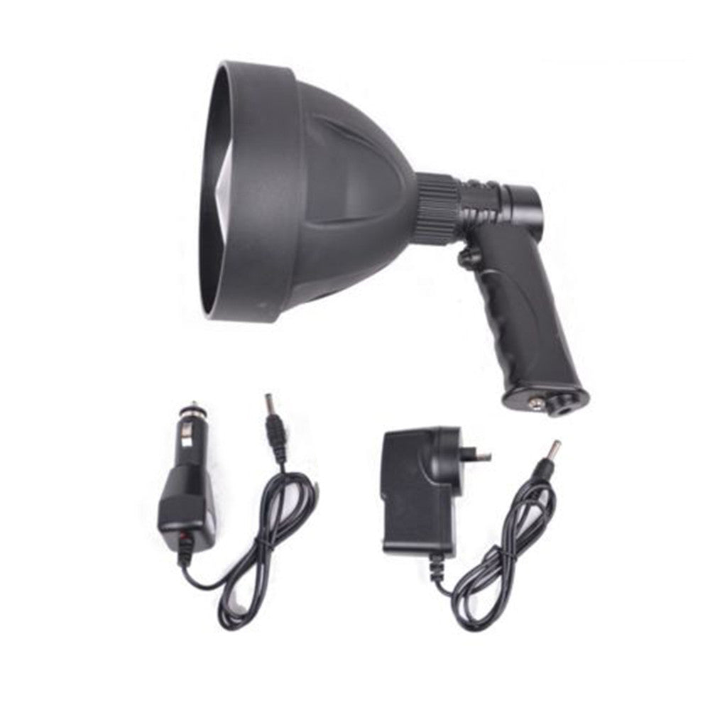 15W CREE LED Handheld Spot Light Rechargeable Spotlight Hunting Shooting T6 12V