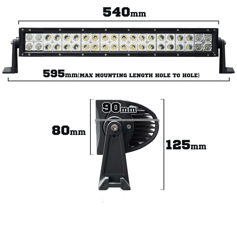 24inch 200W LED Light Bar Spot Flood Combo Offroad Work Driving Philips Lumileds