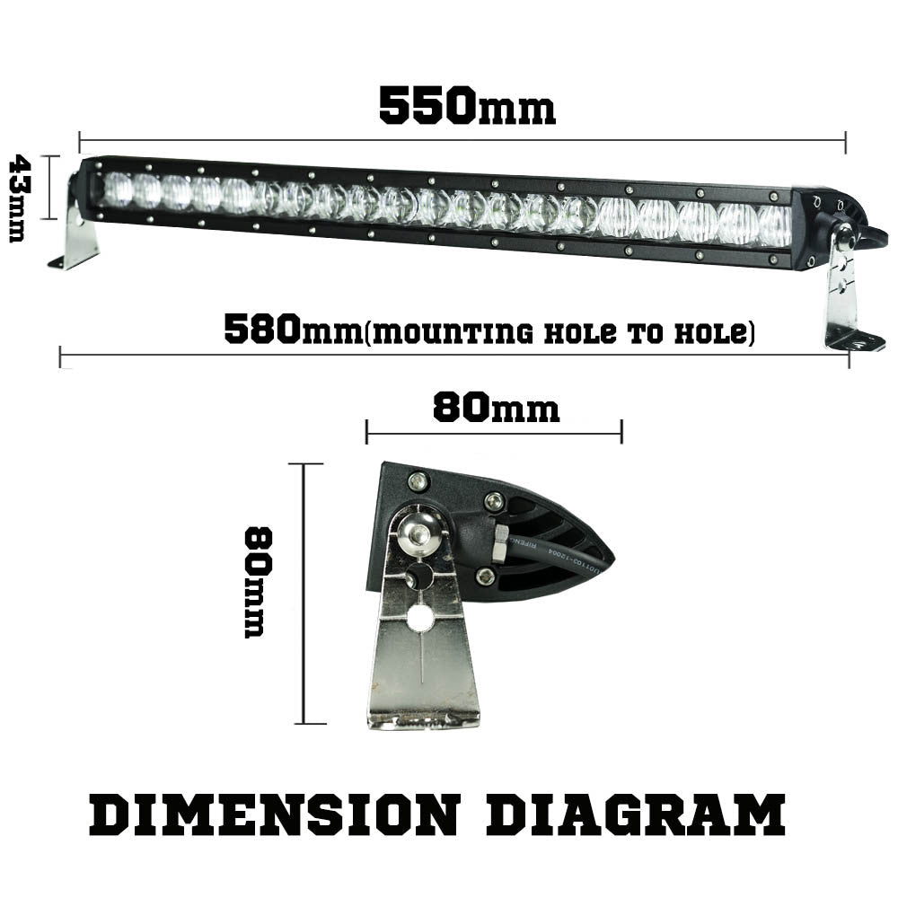 Osram 22inch 140W 5D Lens LED Light Bar Flood Spot Combo Driving Work Lamp 4WD