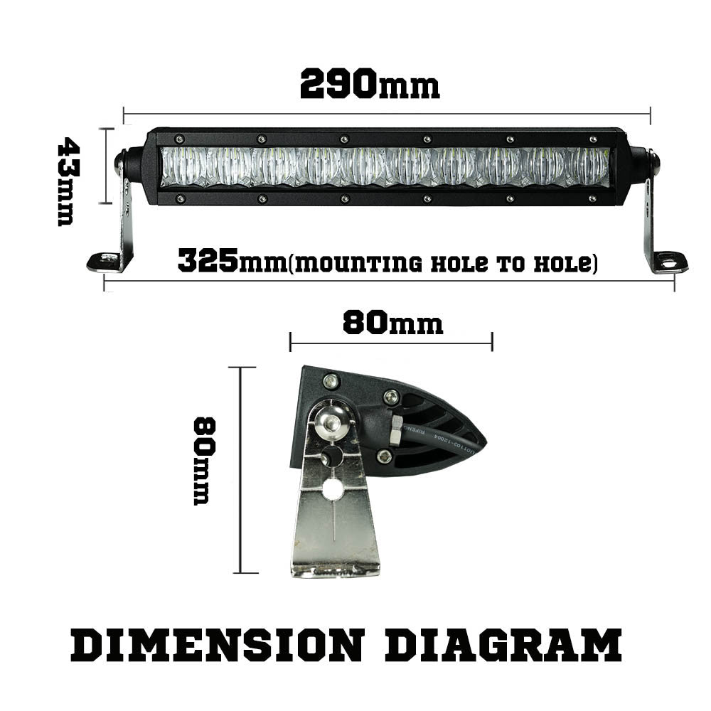 Osram 12inch 70W 5D Lens LED Light Bar Flood Driving Work Lamp SUV ATV 4WD