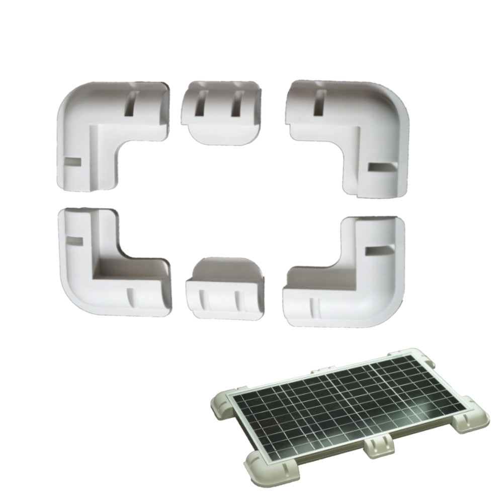 Solar Panel Corner Cable Mounting Bracket Entry Motorhome Caravan RV Boat