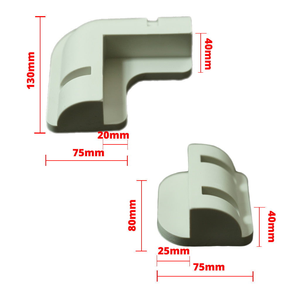 Solar Panel Corner Cable Mounting Bracket Entry Motorhome Caravan RV Boat