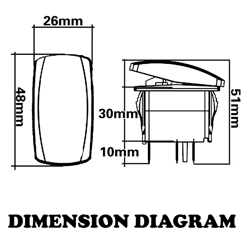 LED LIGHT BAR CARLING ROCKER SWITCH LASER ETCHED WORK LIGHT BAR 4WD UTE 12V 24V