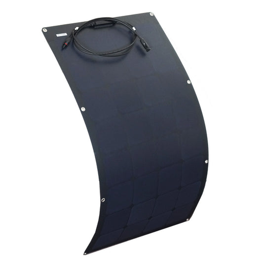 12V 100W Flexible Black Silicon Solar Panel Generator Power Mono Charging Kit