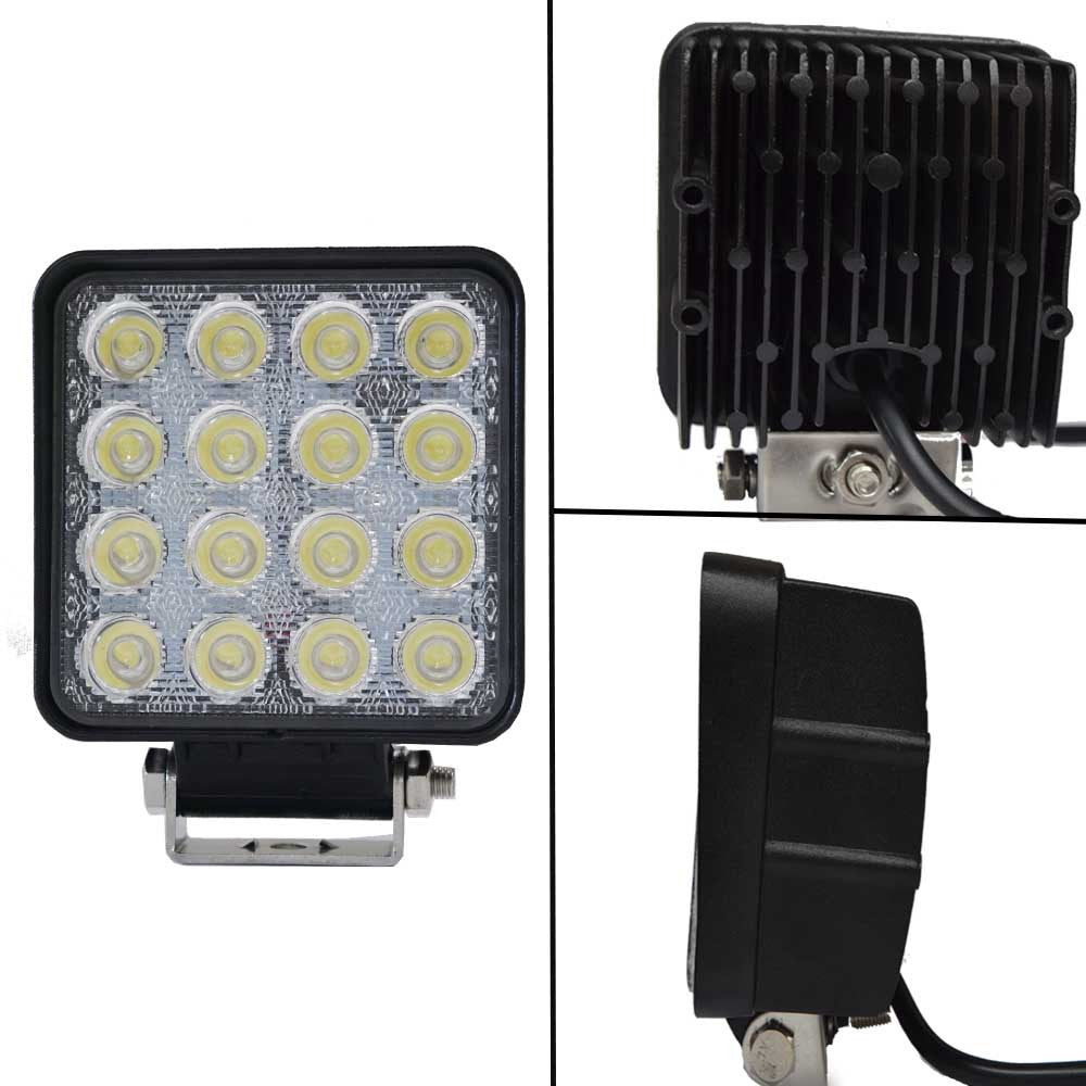 2x 80W LED Work Light Flood Lamp Offroad Tractor Truck 4WD SUV Philips Lumileds