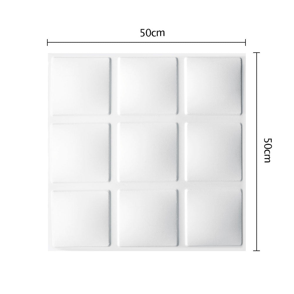 12 Pcs 3D Cube Design Wall Panel