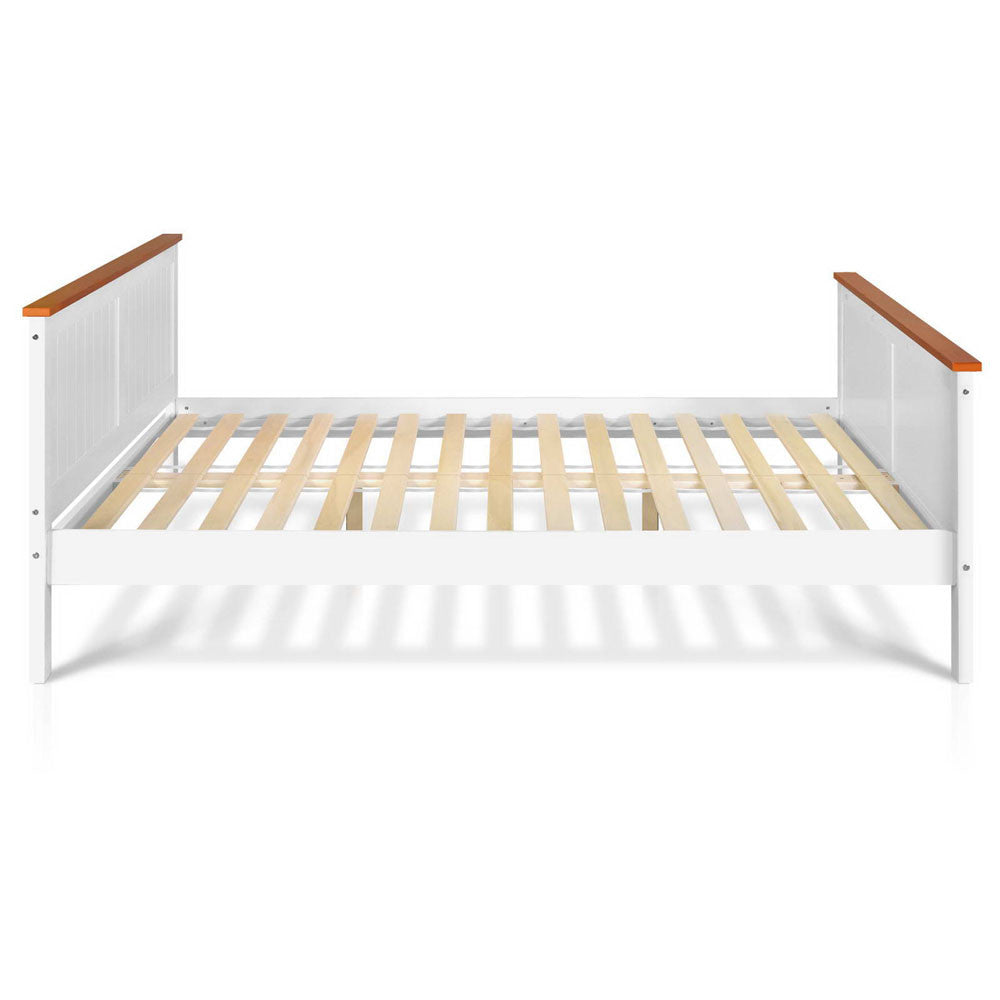 Pine Wood Double Bed Frame