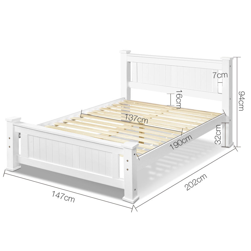 Pine Wood Bedframe Double