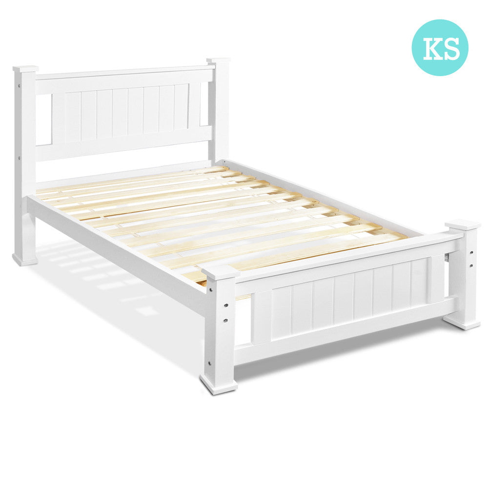 Wooden Bed Frame - King Single