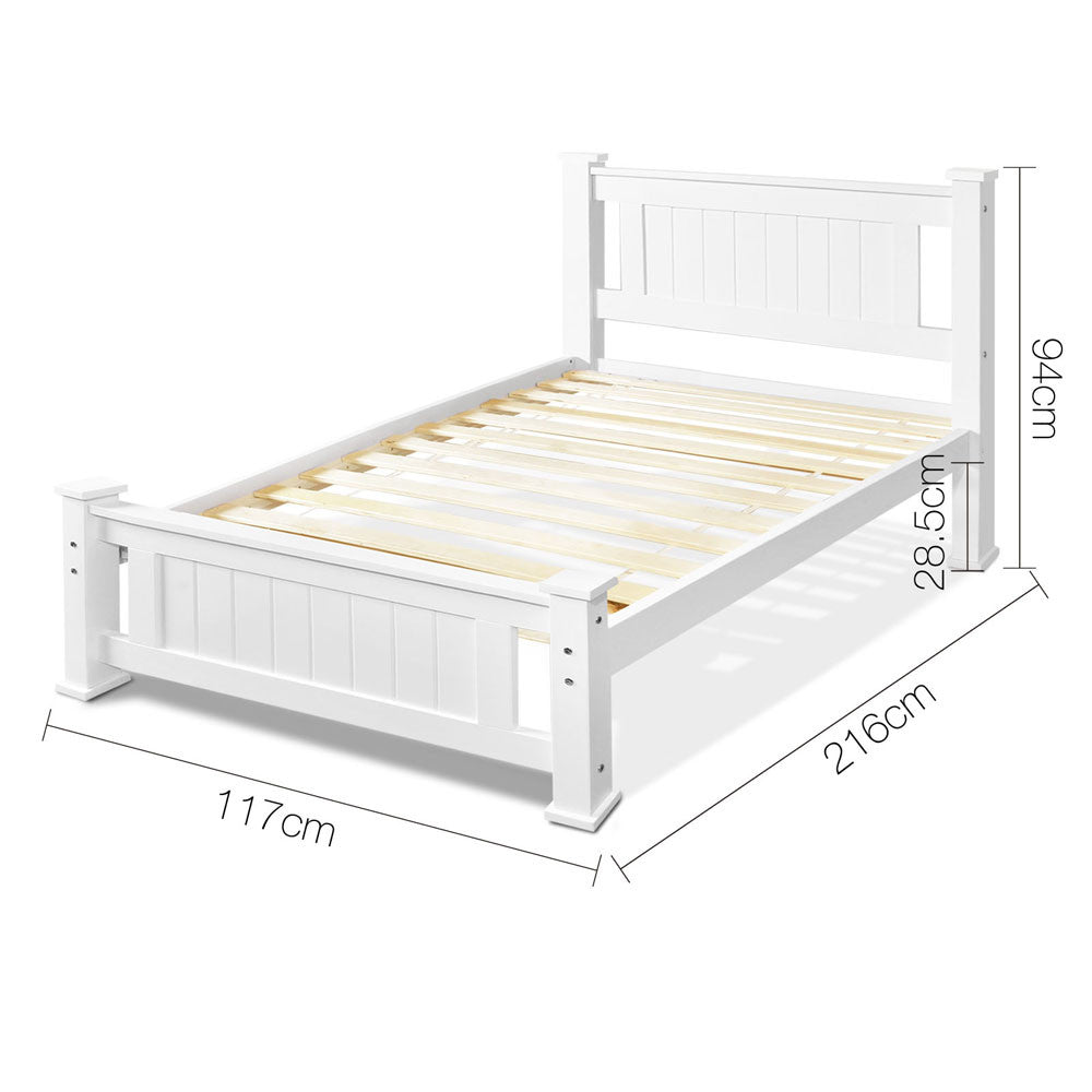 Wooden Bed Frame - King Single