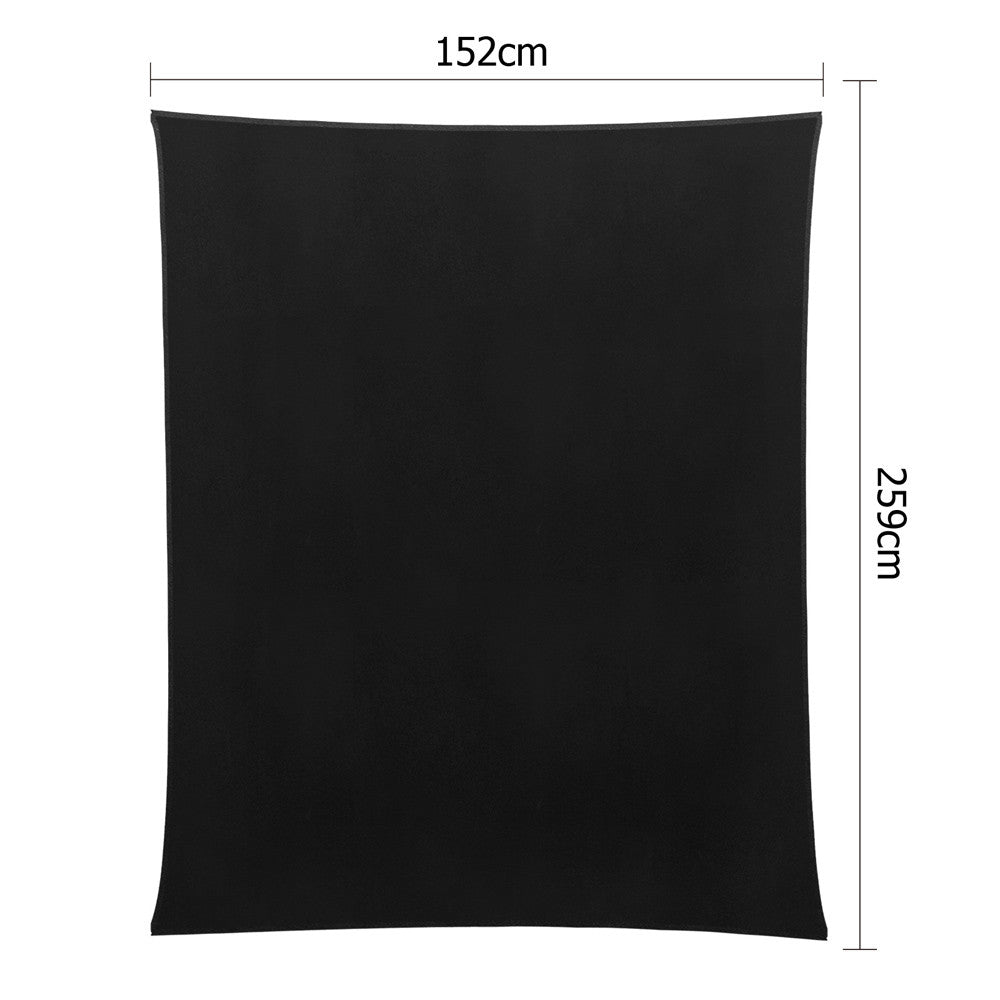 6 Pcs Wedding Table Cloth Rectangle 259cm Black