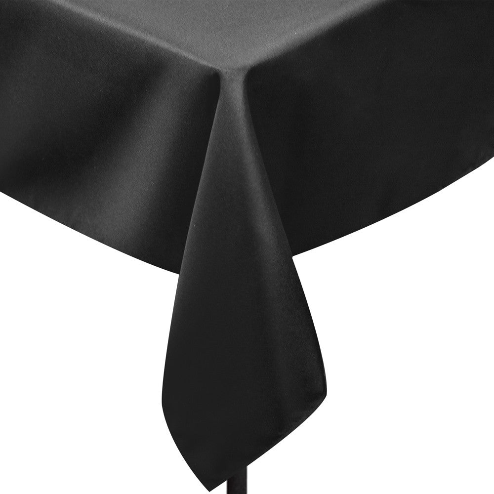 6 Pcs Wedding Table Cloth Rectangle 259cm Black