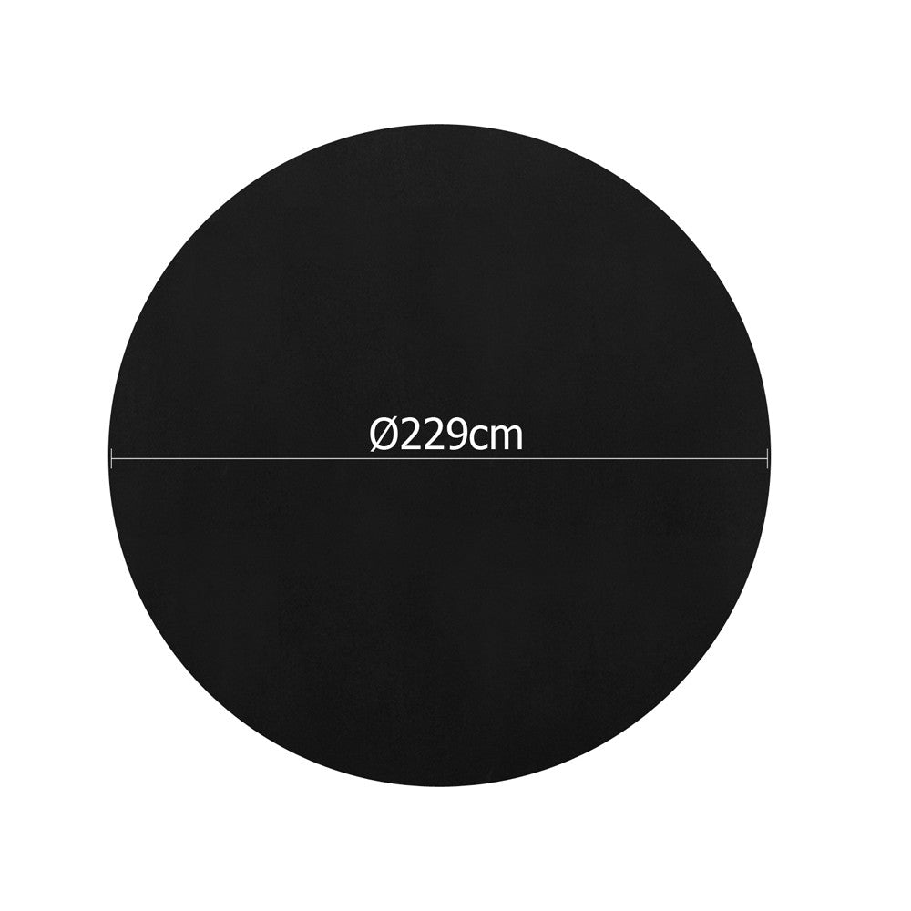 4 Pcs Wedding Table Cloth Round 229cm Black