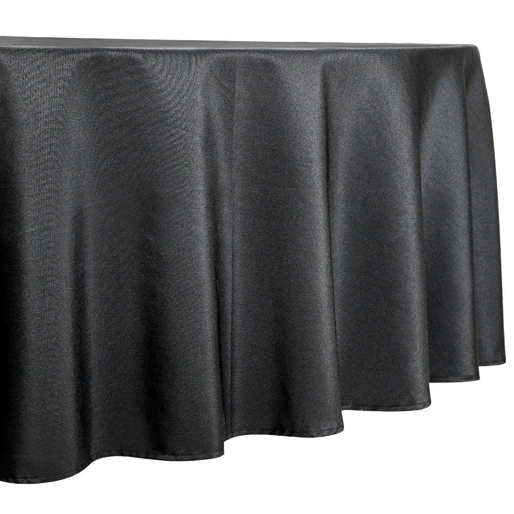 4 Pcs Wedding Table Cloth Round 229cm Black