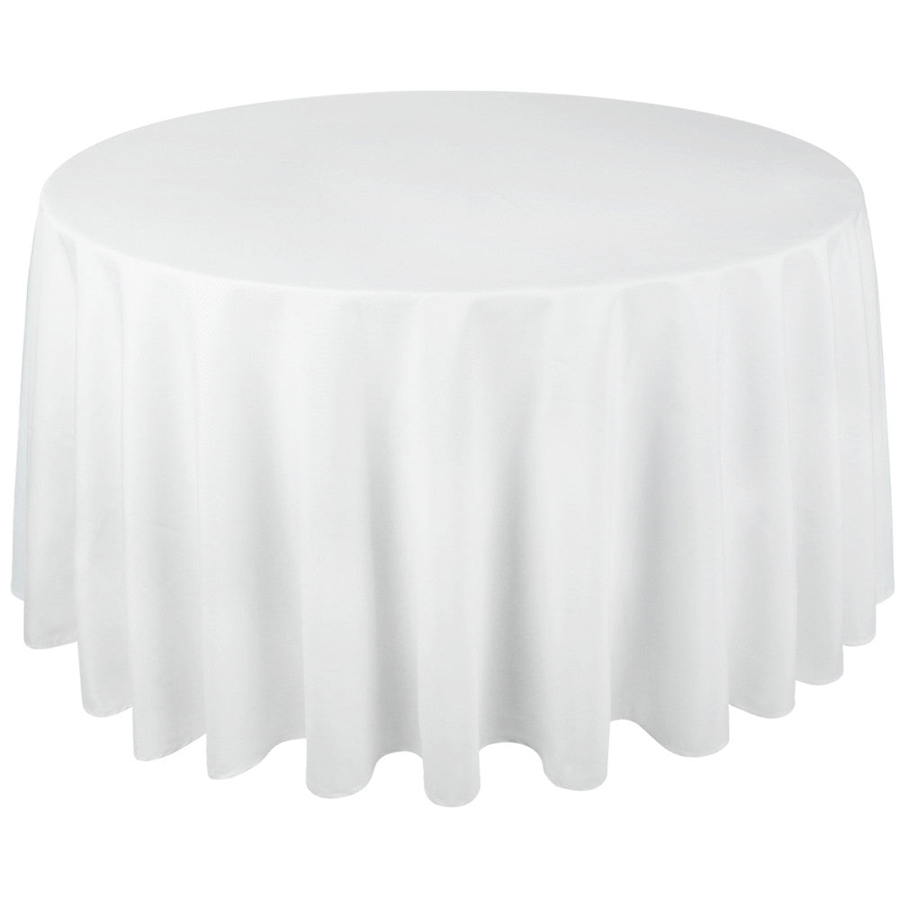 4 Pcs Wedding Table Cloth Round 229cm White