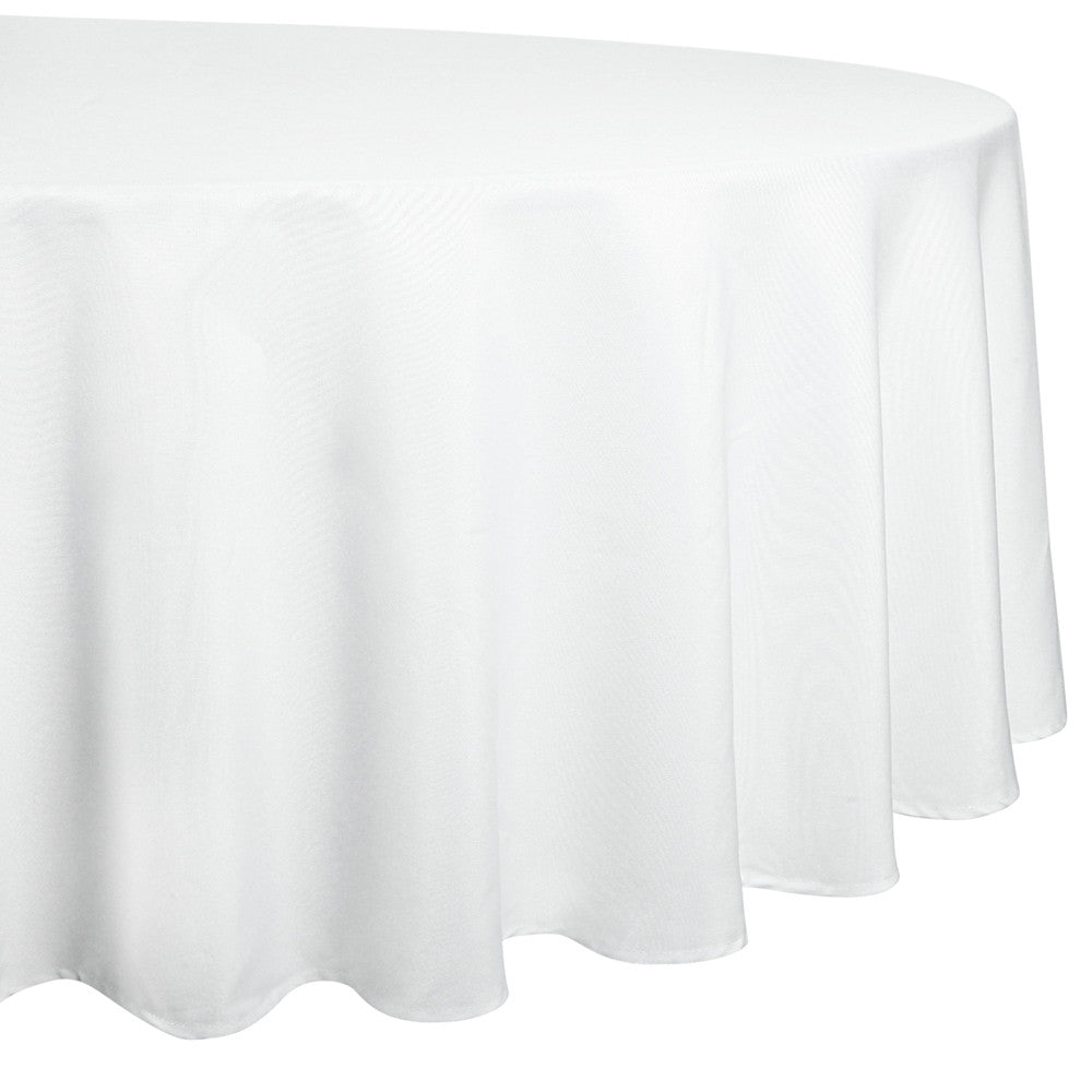 4 Pcs Wedding Table Cloth Round 229cm White