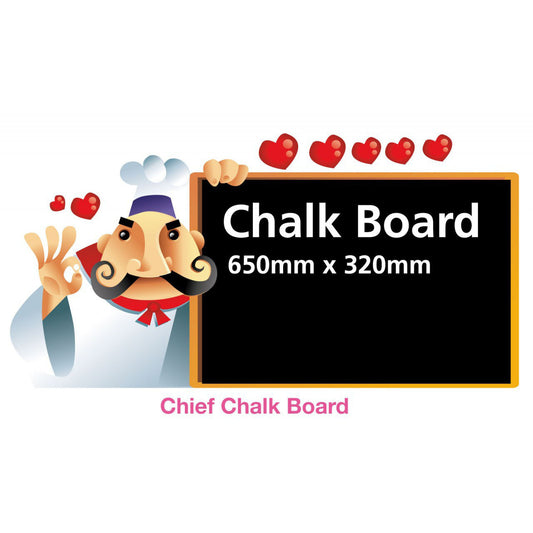 Funky Chef Menu Chalk Board Black Board Wall Stickers