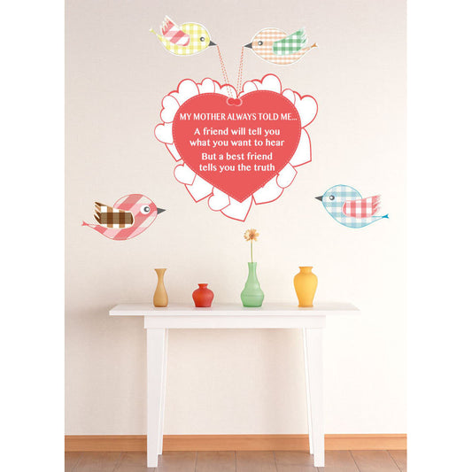 Medium Size My Mother Told Me Wall Sticker Quotes - Totally Movable