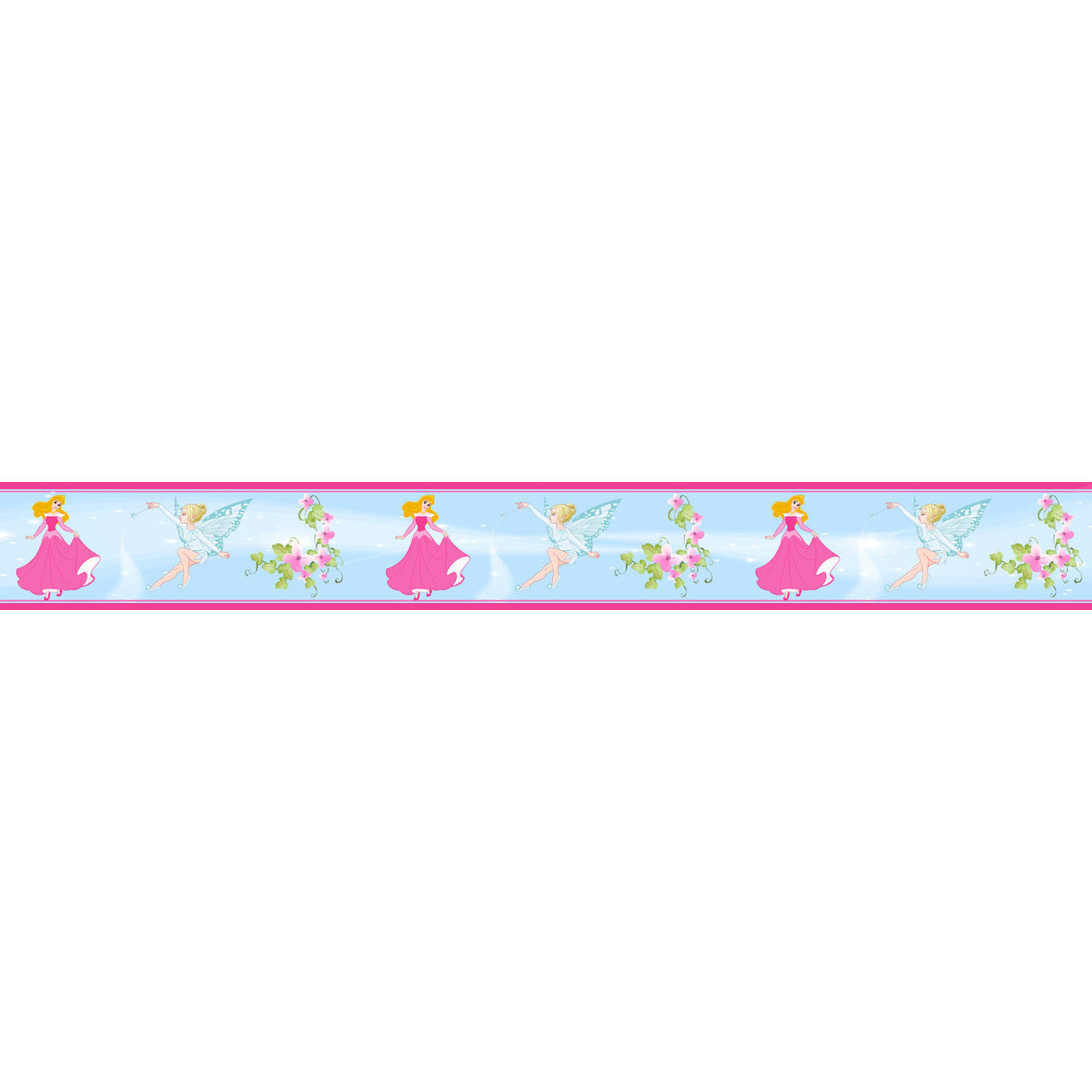 Girls Princess Wall Border Stickers - Totally Movable