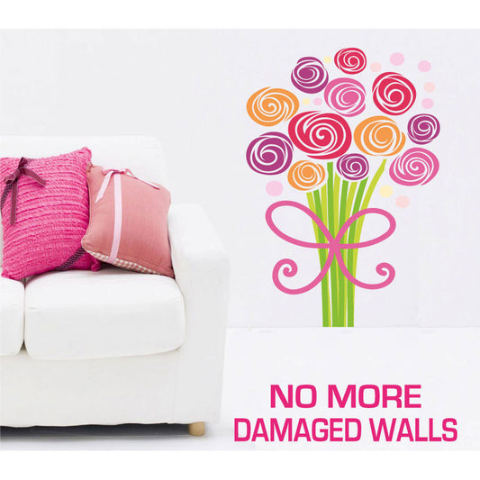 Medium Size Bouquet of Flowers Wall Stickers - Totally Movable