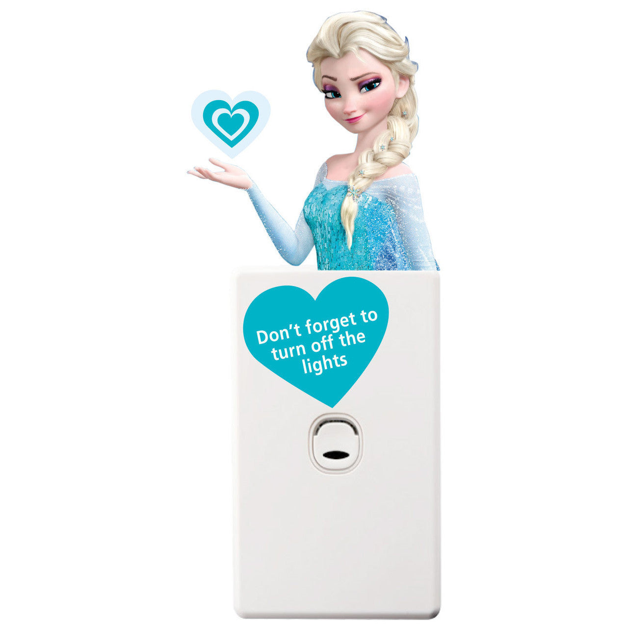 Frozen Elsa Light Switch Wall Sticker - Totally Movable