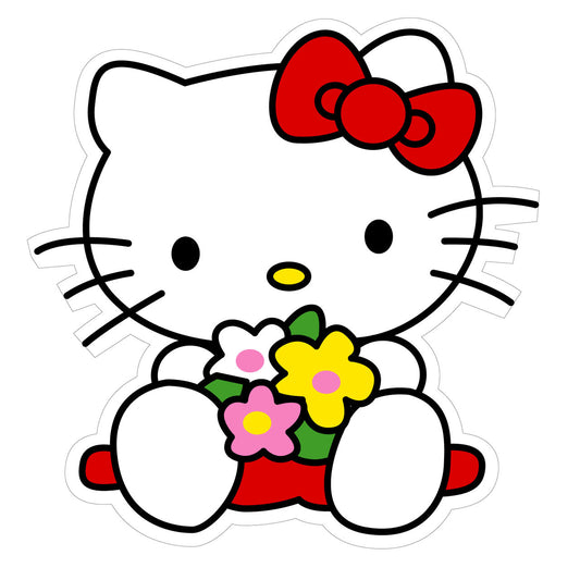 Cute Little Hello Kitty Wall Stickers - Totally Movable