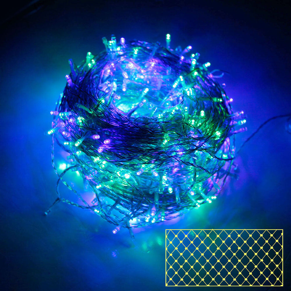 400 LED Christmas Net Lights Multi Colour