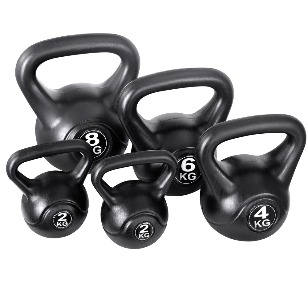 Set of 5 Kettle Bells Fitness Exercise Kit