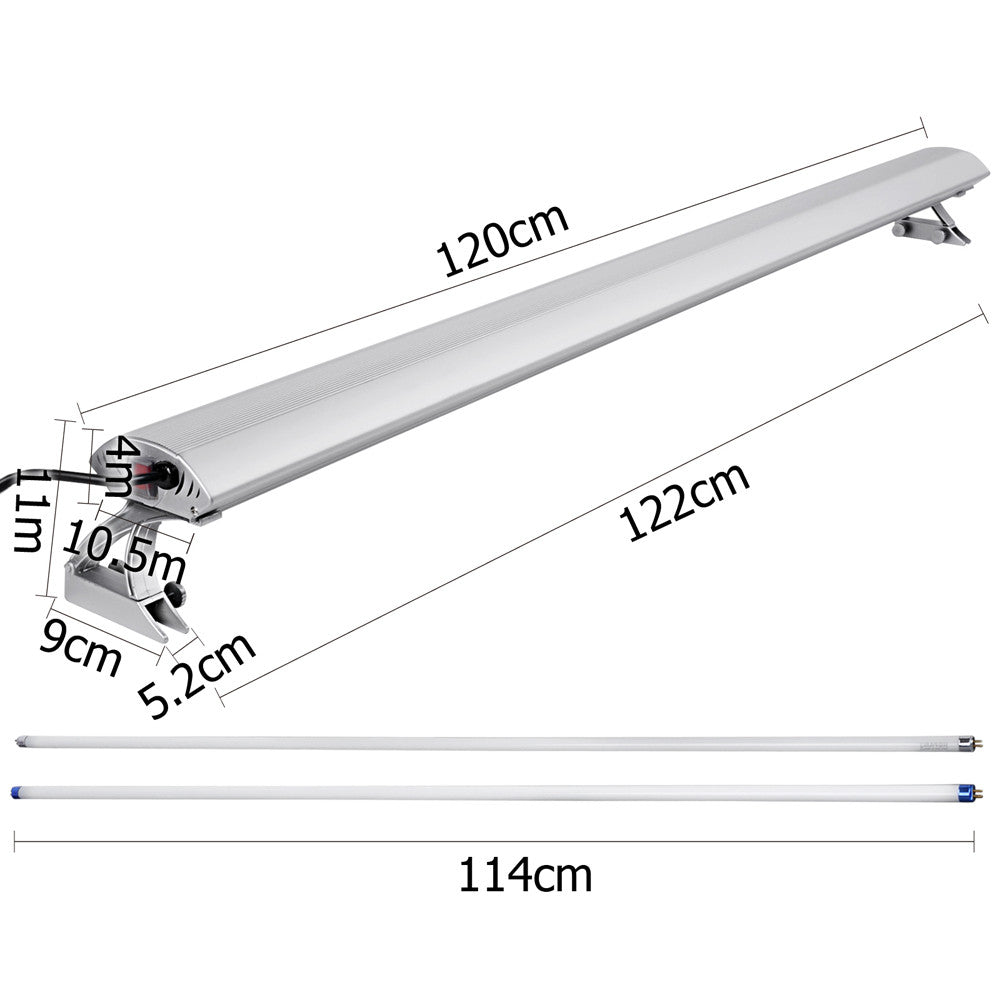 Fish Aquarium Tank T5 HO Fluoscent Light Tube Blue White 120cm