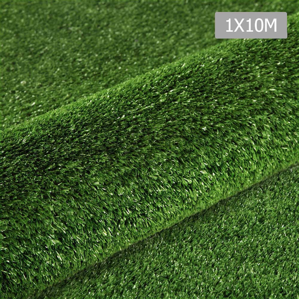 Artificial Grass 10 SQM Polypropylene Lawn Flooring 1X10M Olive Green