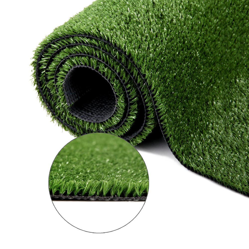 Artificial Grass 10 SQM Polypropylene Lawn Flooring 1X10M Olive Green