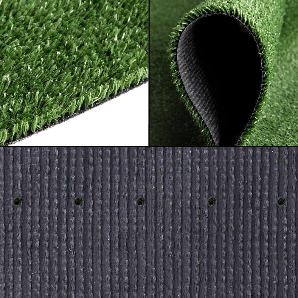 Artificial Grass 10 SQM Polypropylene Lawn Flooring 1X10M Olive Green