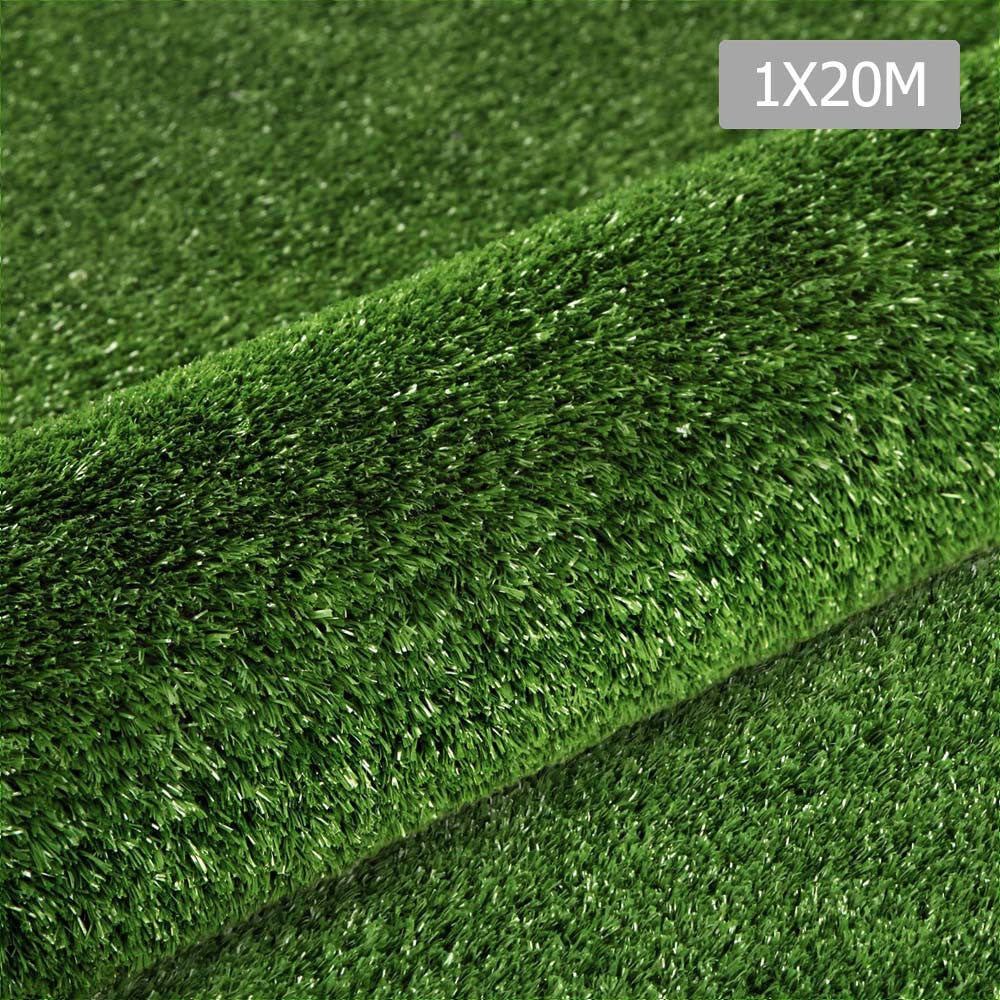 Artificial Grass 20 SQM Polypropylene Lawn Flooring 1X20M Olive Green