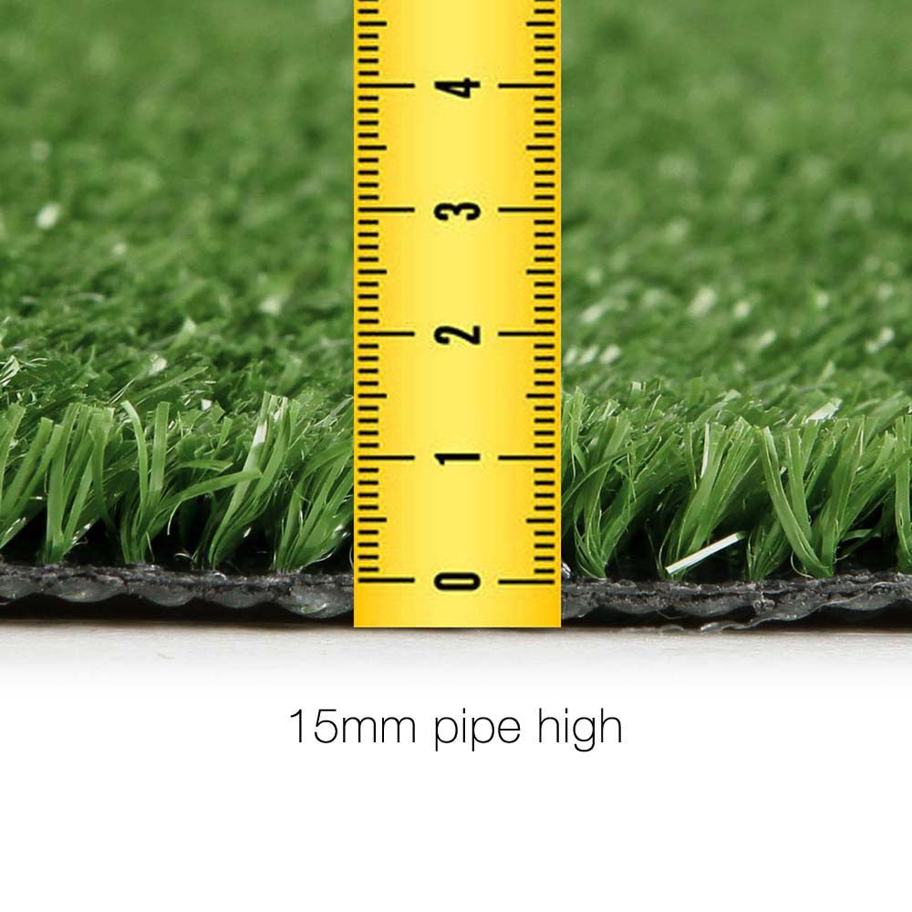 Artificial Grass 10 SQM Polypropylene Lawn Flooring 15mm Olive