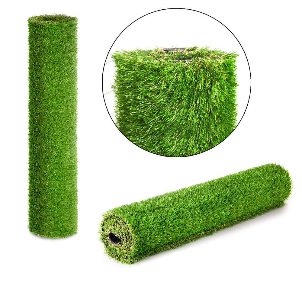 Artificial Grass 10 SQM Polyethylene Lawn Flooring 20mm Olive