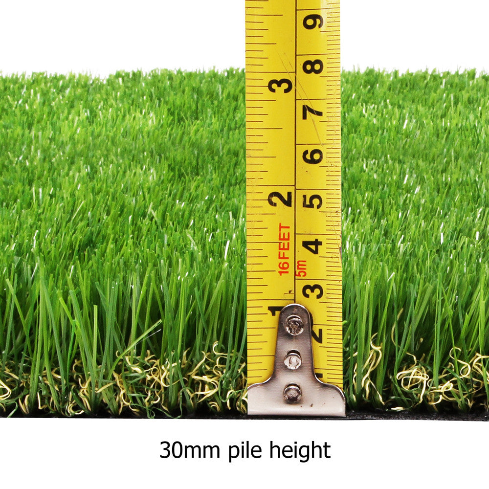 Artificial Grass 10 SQM Synthetic Artificial Turf Flooring 30mm Pile Height Green