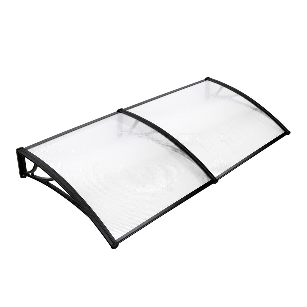 DIY Window Door Awning Cover Transparent 100 x 200cm